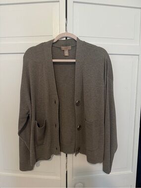 H&M Grey Button-Front Women's Cardigan